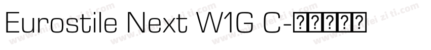 Eurostile Next W1G C字体转换